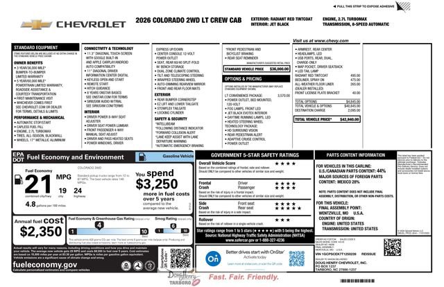 New 2026 Chevrolet Colorado LT w/ LT Convenience Package RWD image 4