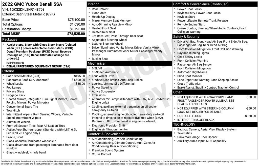 Certified 2022 GMC Yukon Denali image 6