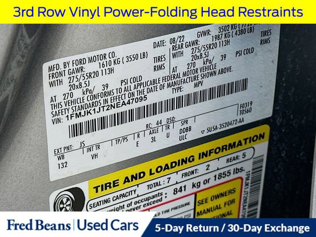 Certified 2022 Ford Expedition Max XLT image 40