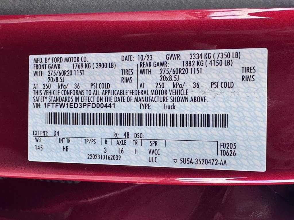 Used 2023 Ford F150 Lariat w/ Equipment Group 502A High image 51