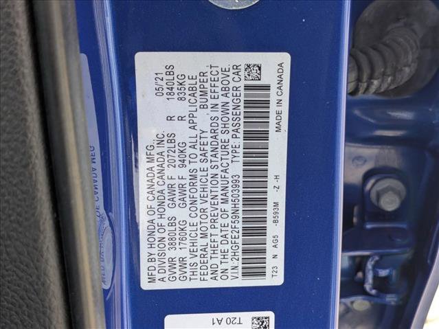 Used 2022 Honda Civic Sport image 24