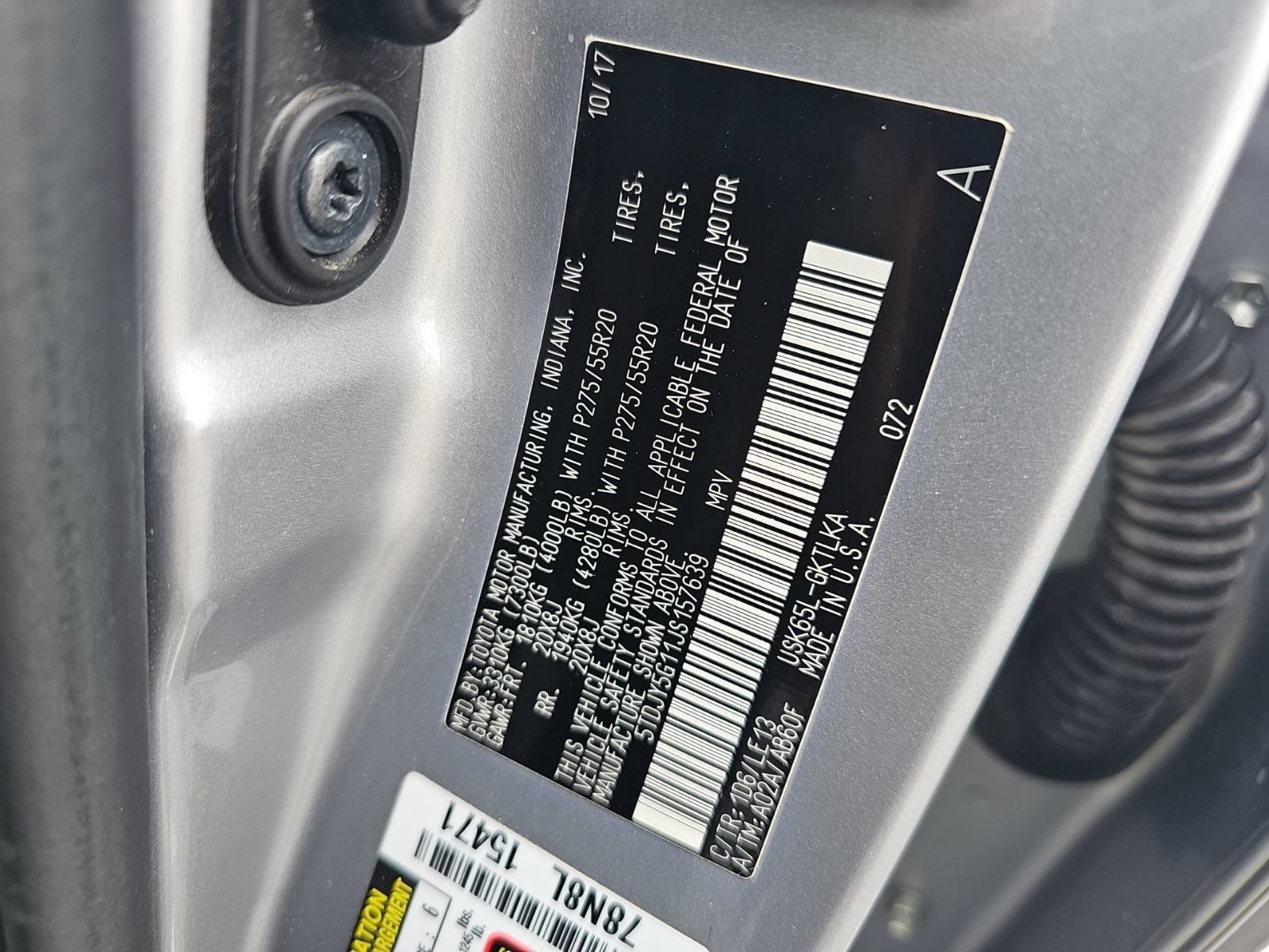 Used 2018 Toyota Sequoia Limited w/ Safety & Convenience Package AWD/4WD image 11