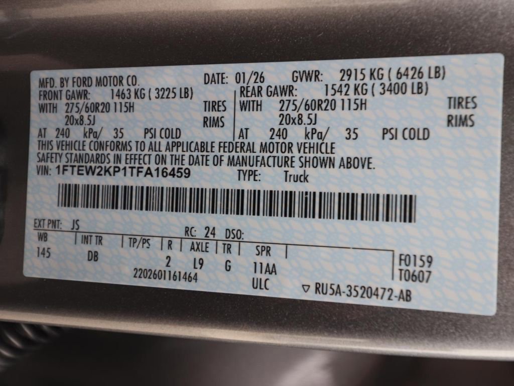 New 2026 Ford F150 STX w/ Equipment Group 200A image 21