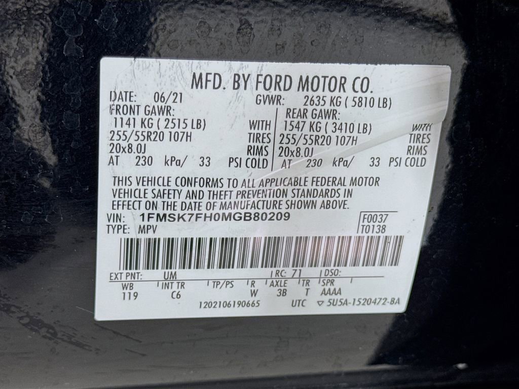 Used 2021 Ford Explorer Limited w/ Equipment Group 301A RWD image 43