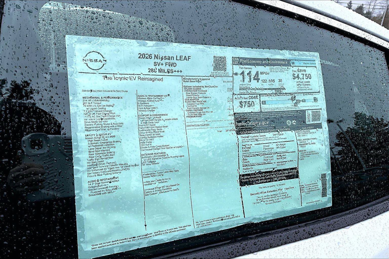 New 2026 Nissan Leaf SV+ w/ Protection Package FWD image 14