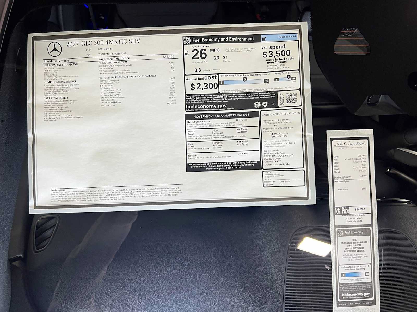New 2027 Mercedes-Benz GLC 300 4MATIC image 45