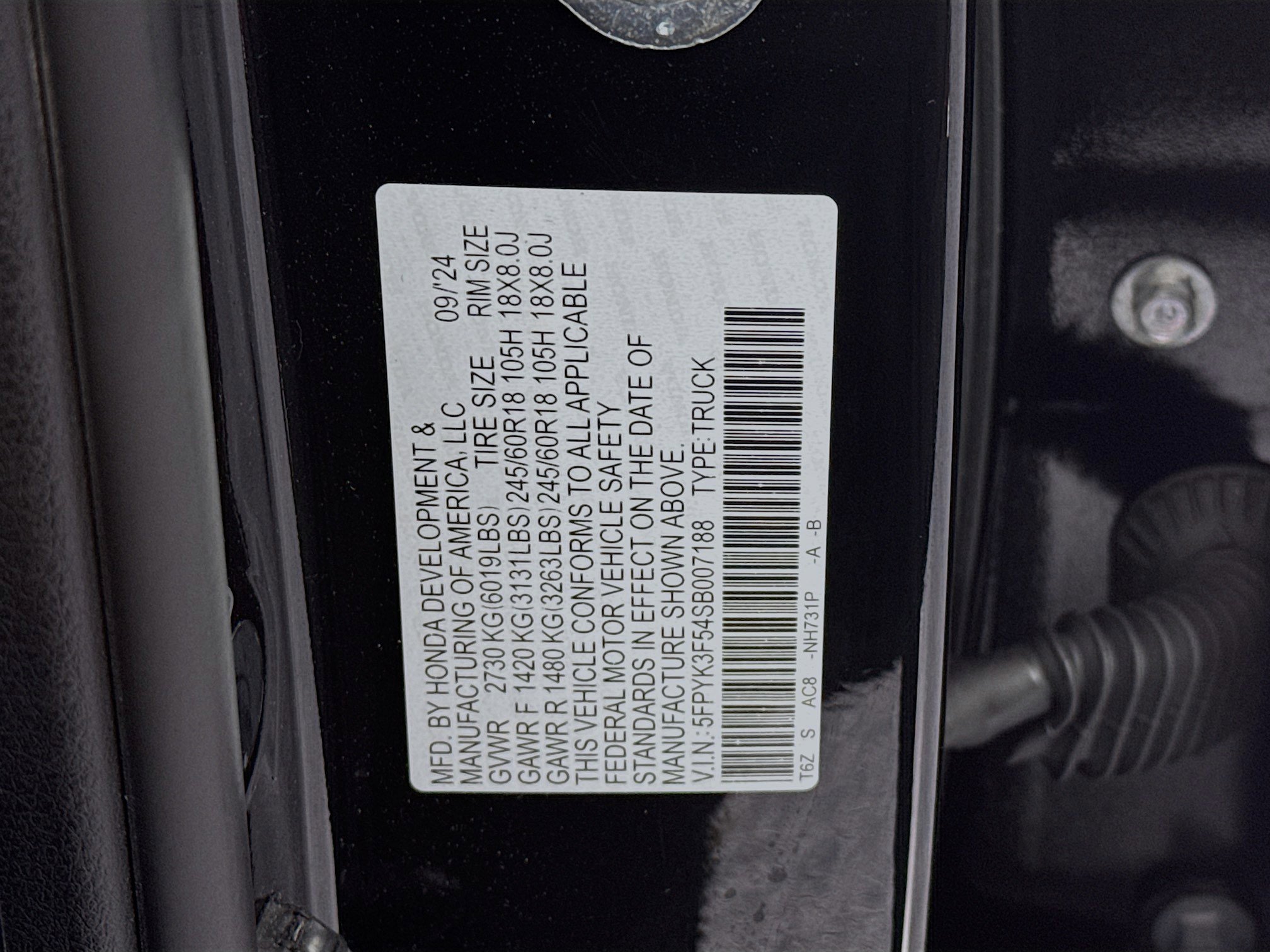 Certified 2025 Honda Ridgeline RTL image 32