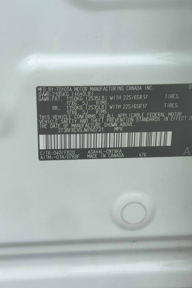 Used 2018 Toyota RAV4 LE w/ All Weather Liner Package image 24