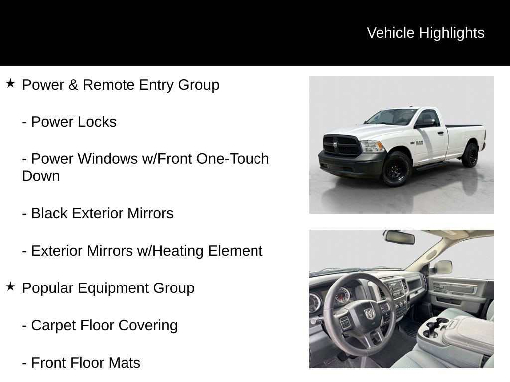 Used 2016 RAM 1500 Tradesman w/ Power & Remote Entry Group AWD/4WD image 11