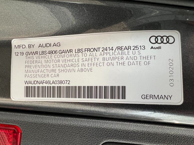 Used 2020 Audi A4 2.0T Premium w/ Convenience Package AWD/4WD image 26