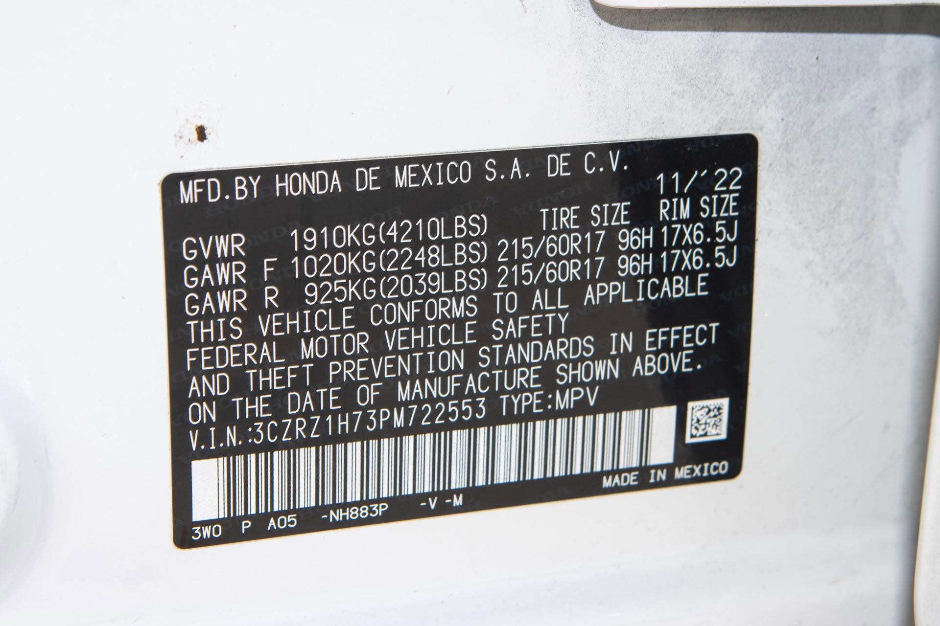 Certified 2023 Honda HR-V EX-L image 35