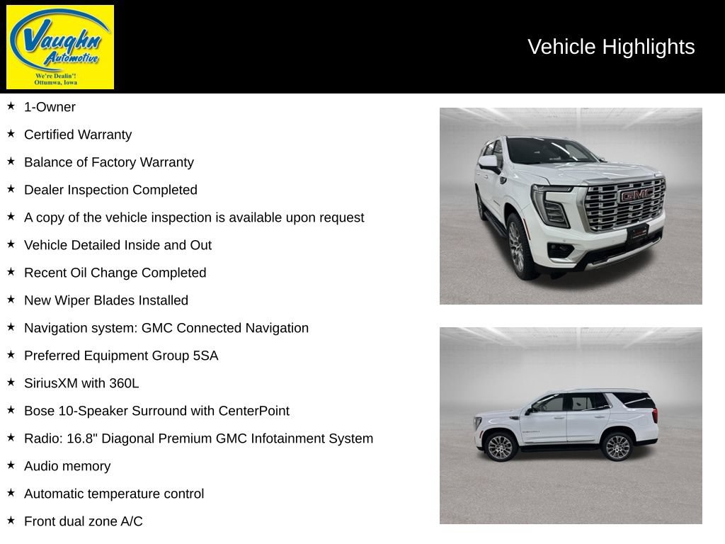 Used 2025 GMC Yukon Denali AWD/4WD image 2