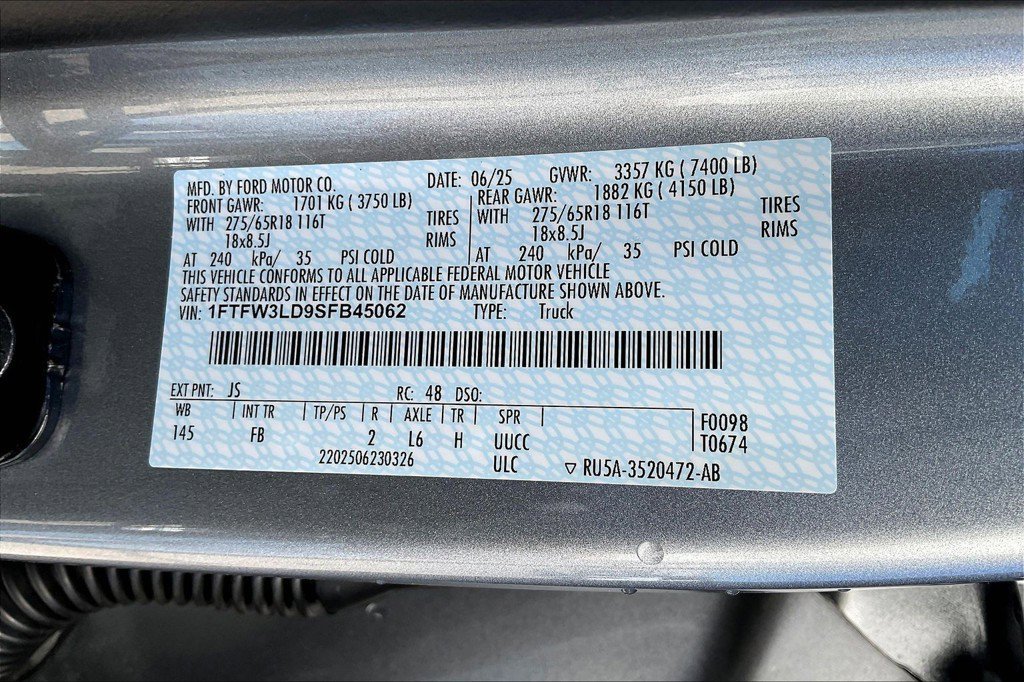Used 2025 Ford F150 XLT w/ Equipment Group 302A MID AWD/4WD image 59