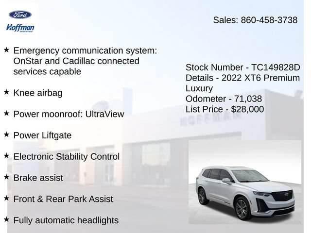 Used 2022 Cadillac XT6 Premium Luxury AWD/4WD image 30