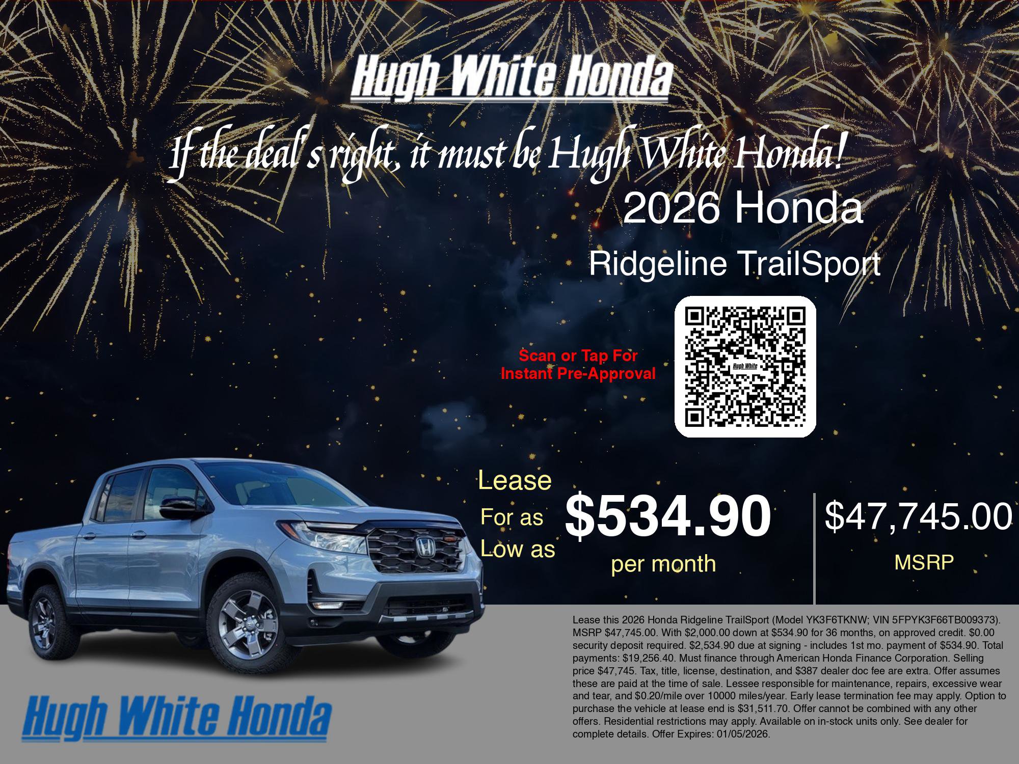 New 2026 Honda Ridgeline TrailSport image 3