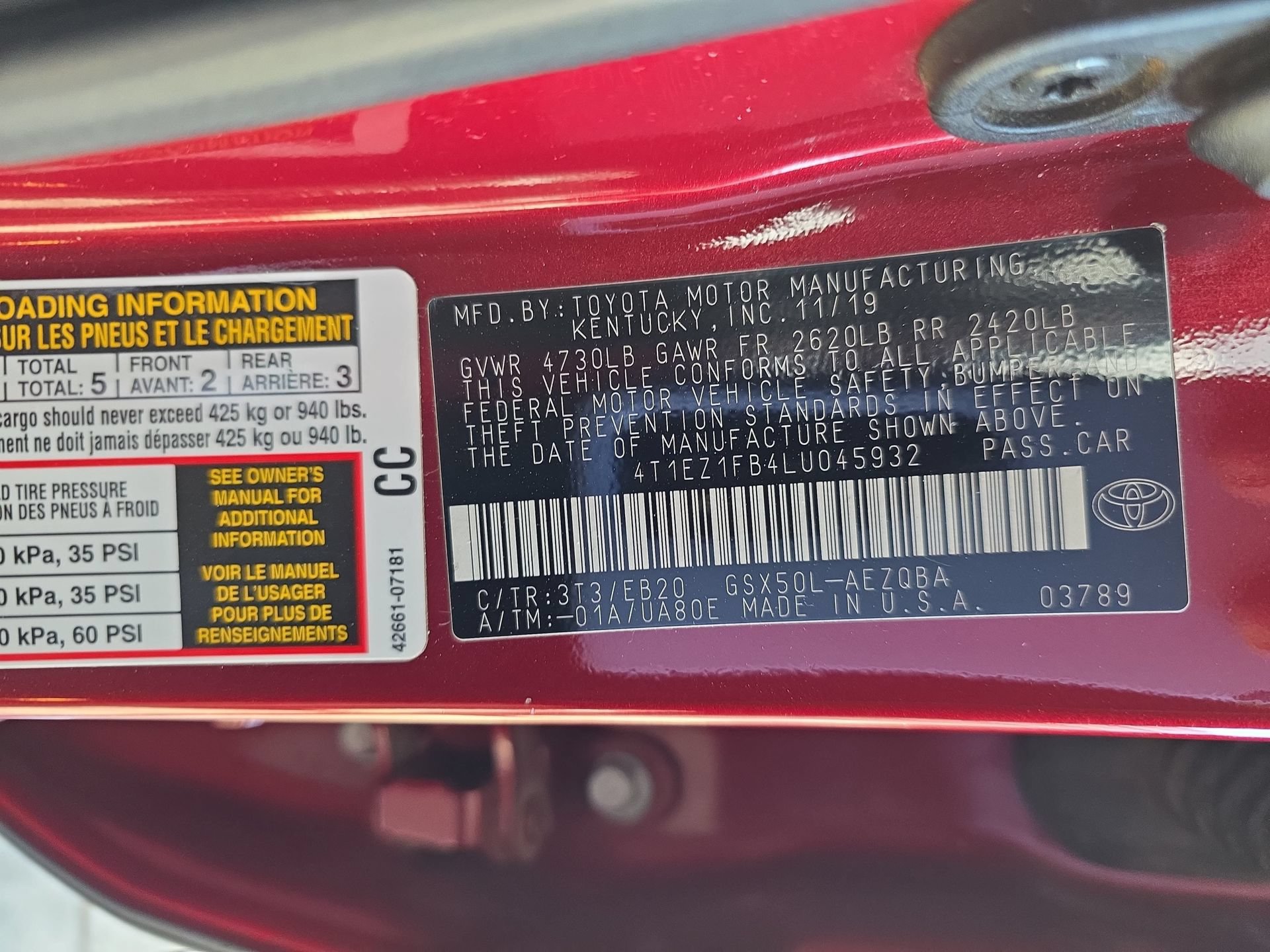 Used 2020 Toyota Avalon XSE FWD image 33