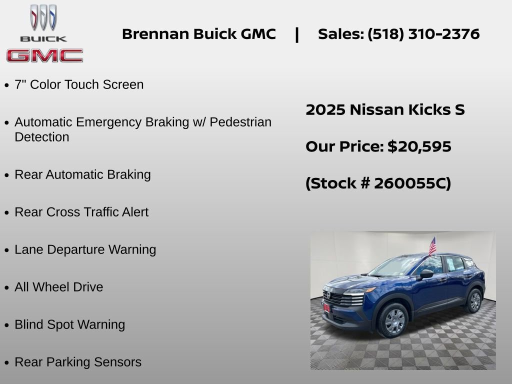 Used 2025 Nissan Kicks S AWD/4WD image 6