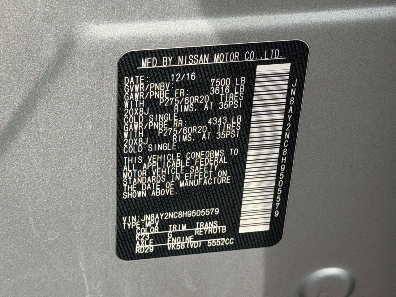 Used 2017 Nissan Armada SL w/ Technology Package image 22