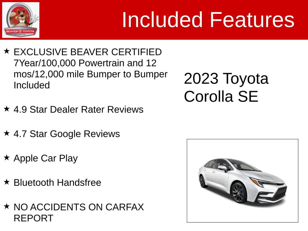 Used 2023 Toyota Corolla SE FWD image 4