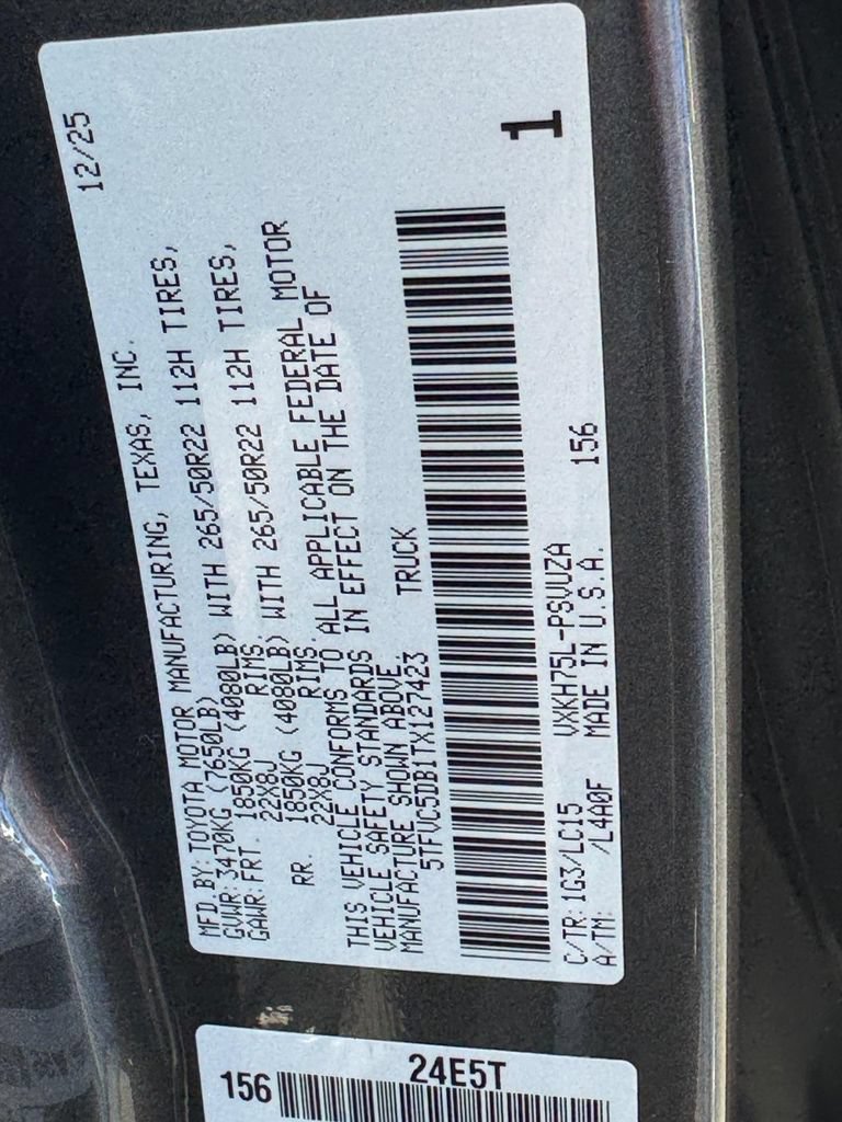 New 2026 Toyota Tundra Capstone AWD/4WD image 17