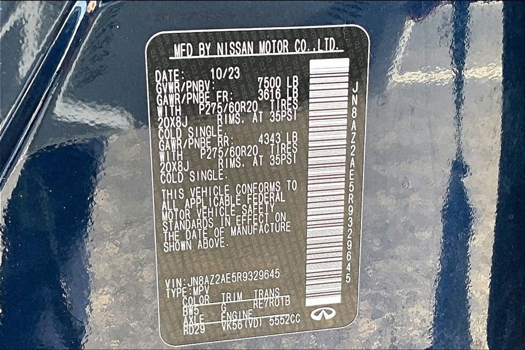 Certified 2024 INFINITI QX80 Luxe AWD/4WD image 44