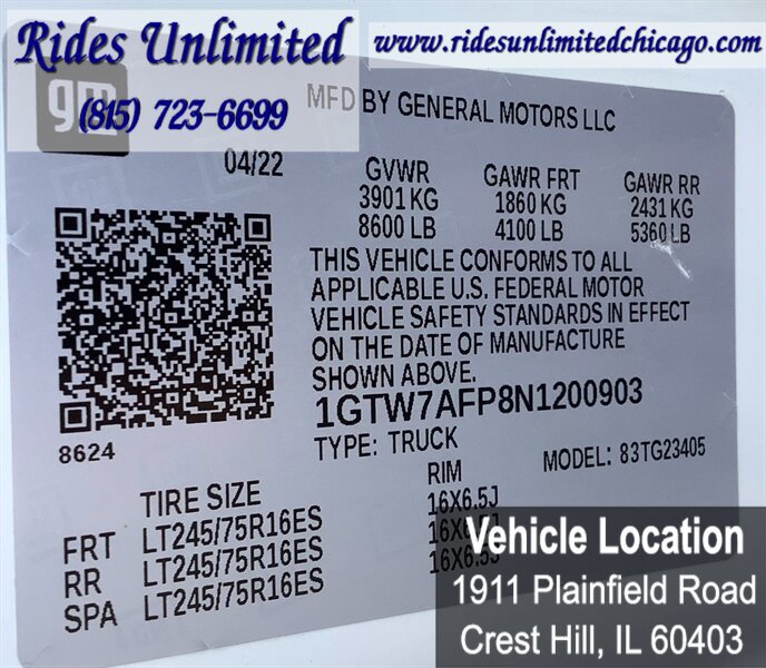 Used 2022 GMC Savana 2500 2500 w/ Driver Convenience Package image 23