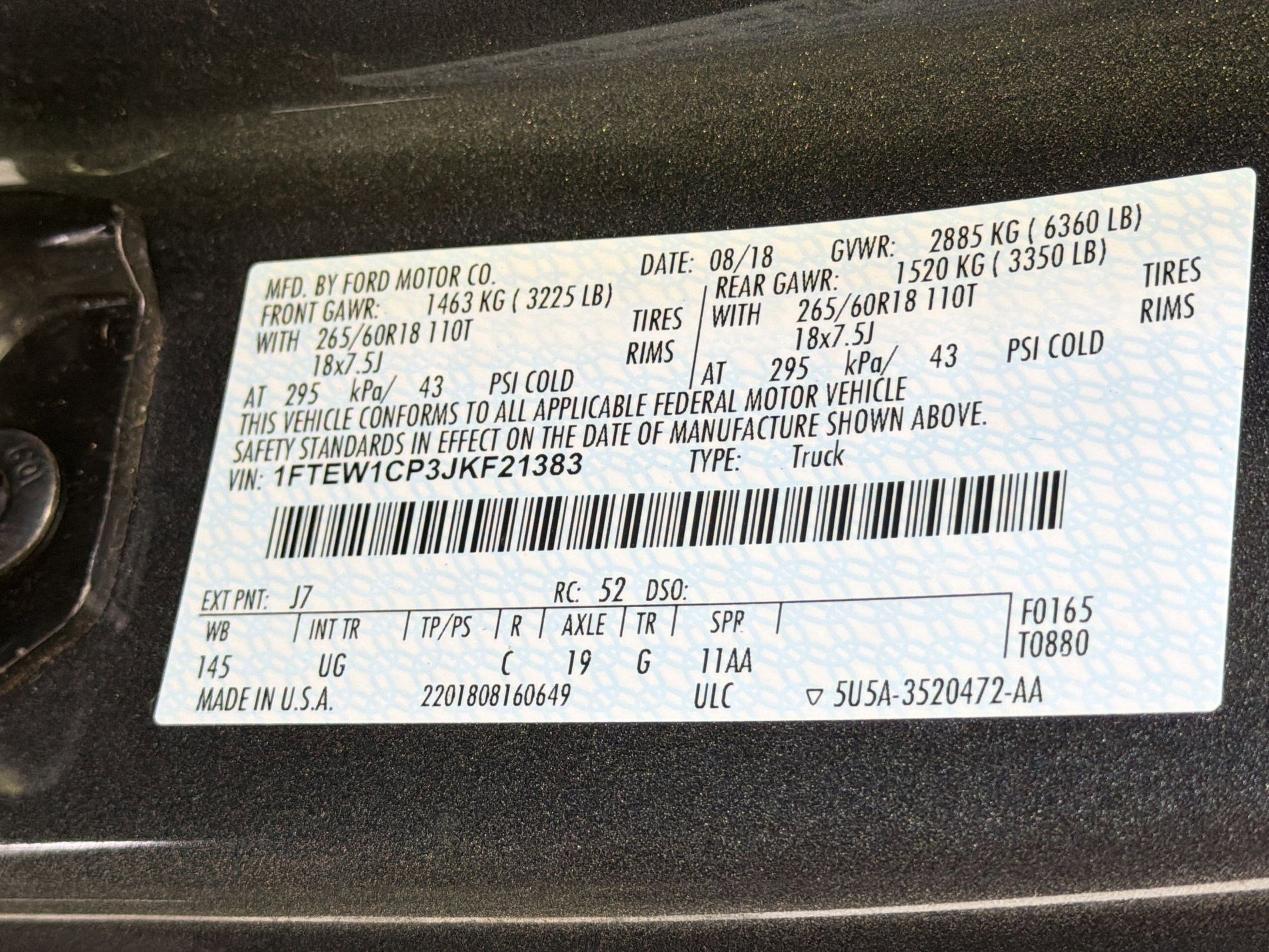 Used 2018 Ford F150 XLT w/ Equipment Group 301A Mid RWD image 20