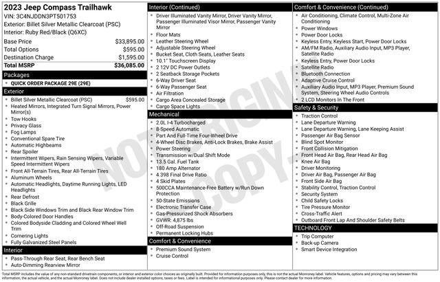 Used 2023 Jeep Compass Trailhawk image 23