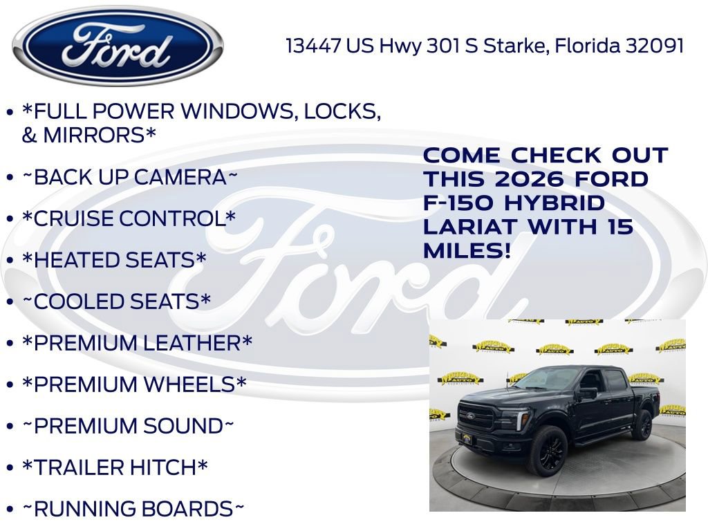 New 2026 Ford F150 Lariat w/ Equipment Group 501A Mid AWD/4WD image 10