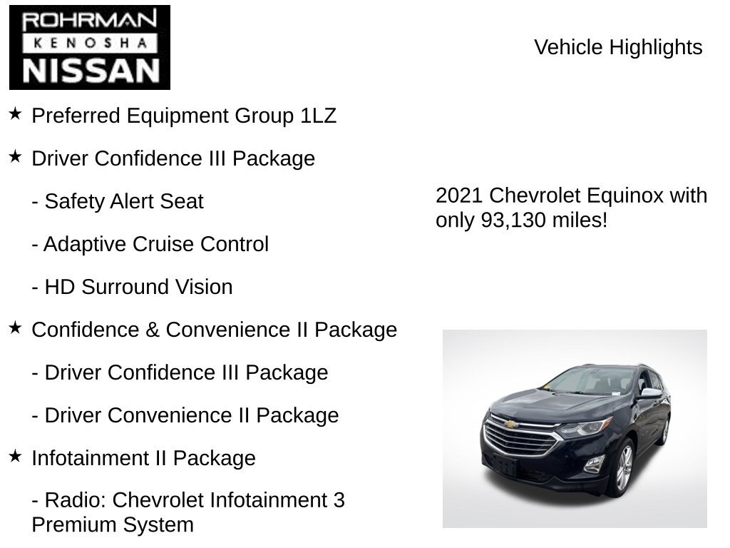 Used 2021 Chevrolet Equinox Premier AWD/4WD image 8