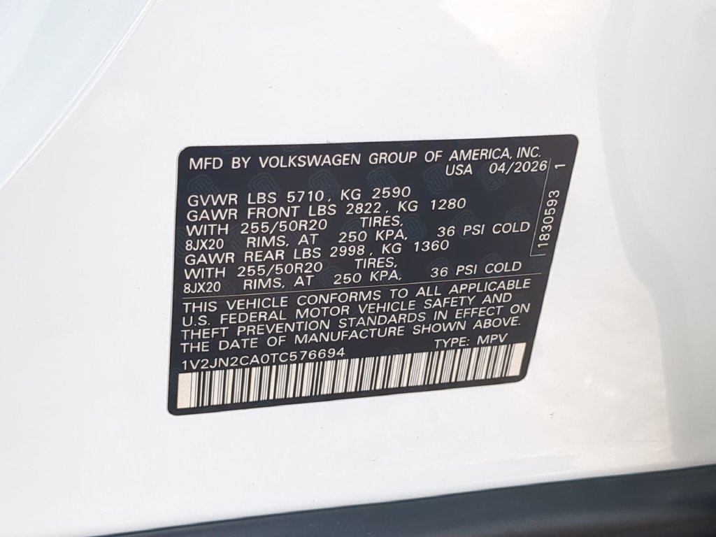 New 2026 Volkswagen Atlas SE FWD image 36