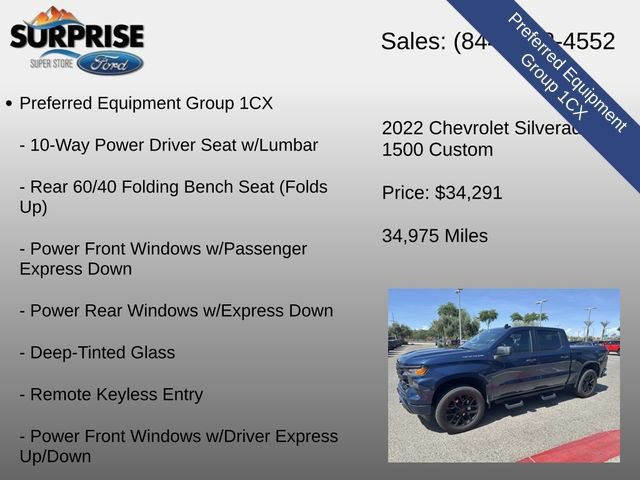 Used 2022 Chevrolet Silverado 1500 Custom AWD/4WD image 7