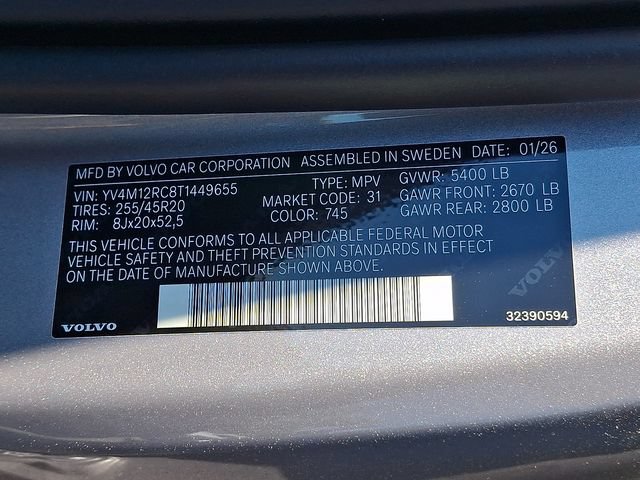 New 2026 Volvo XC60 B5 Plus w/ Protection Package Premier AWD/4WD image 7