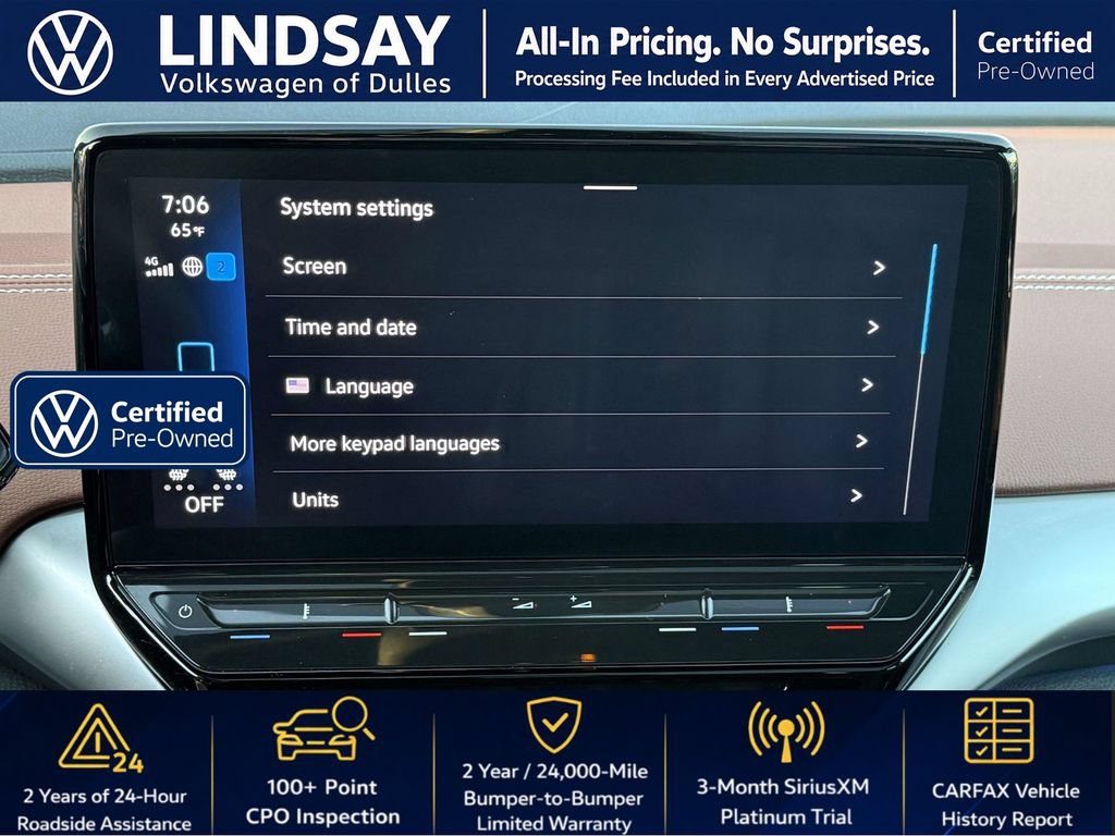 Certified 2022 Volkswagen ID.4 Pro S AWD/4WD image 18