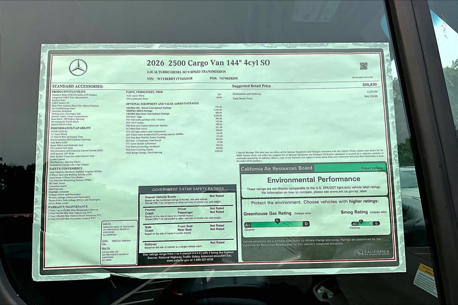 New 2026 Mercedes-Benz Sprinter 2500 image 18