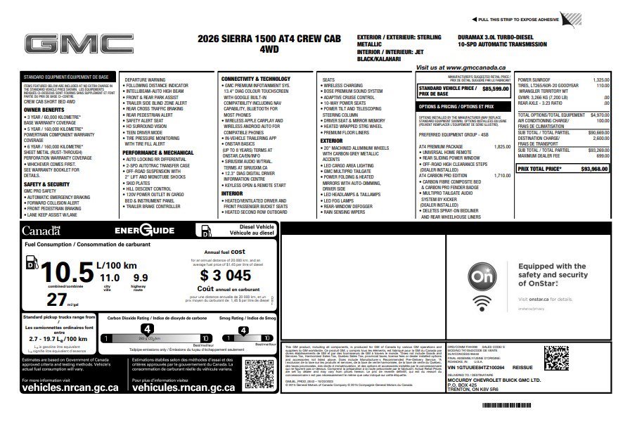 Certified 2026 GMC Sierra 1500 AT4 w/ AT4 Premium Package AWD/4WD image 34