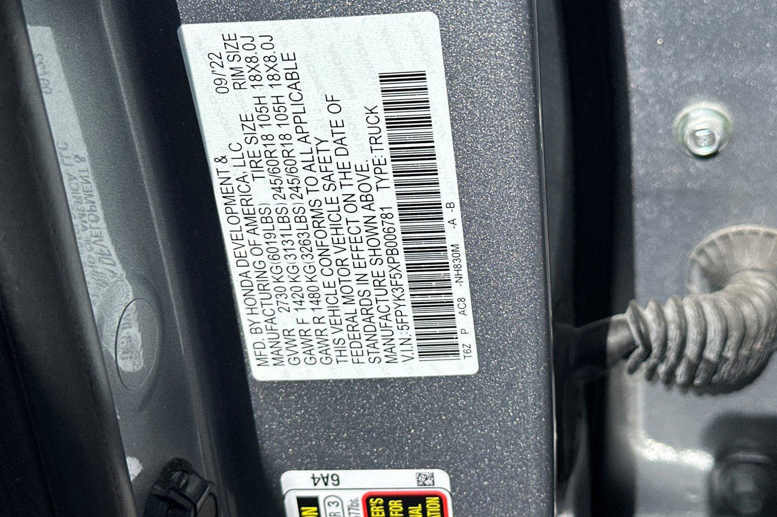 Used 2023 Honda Ridgeline RTL image 27
