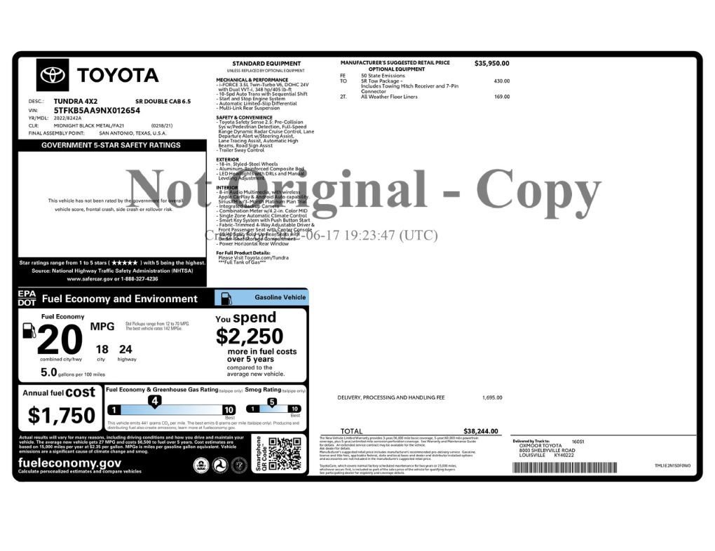 Used 2022 Toyota Tundra SR w/ SR Tow Package RWD image 2