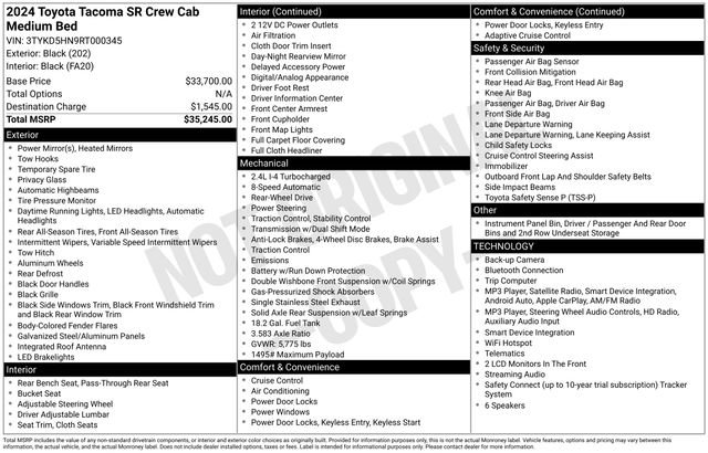 Used 2024 Toyota Tacoma SR RWD image 12