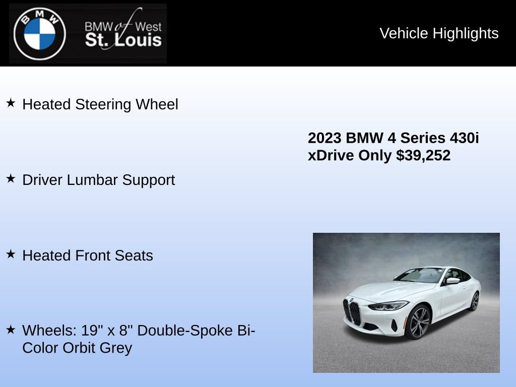 Used 2023 BMW 430i xDrive Coupe w/ Convenience Package AWD/4WD image 16