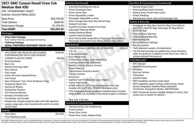 Used 2021 GMC Canyon Denali AWD/4WD image 4