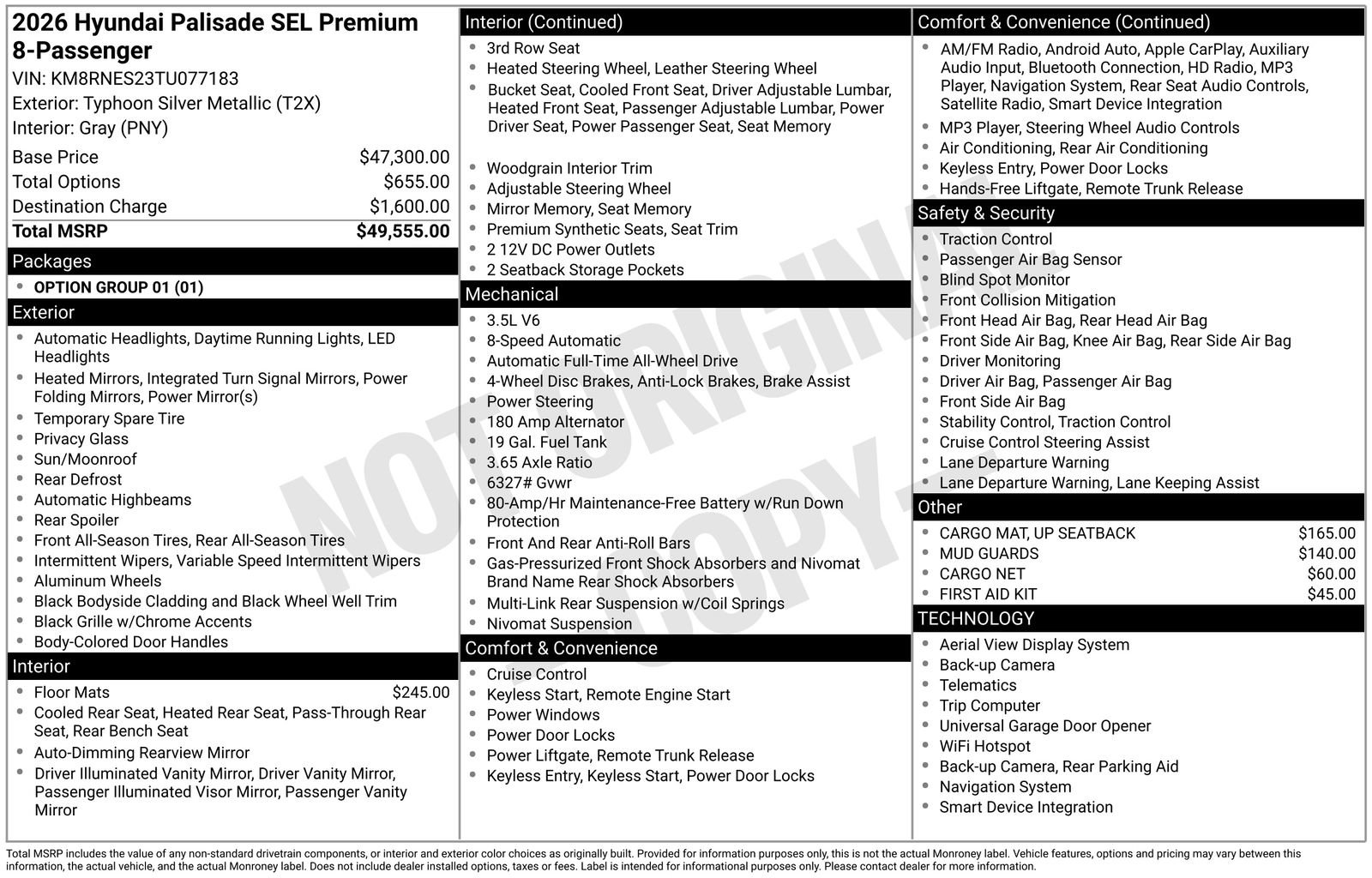 New 2026 Hyundai Palisade SEL AWD/4WD image 20