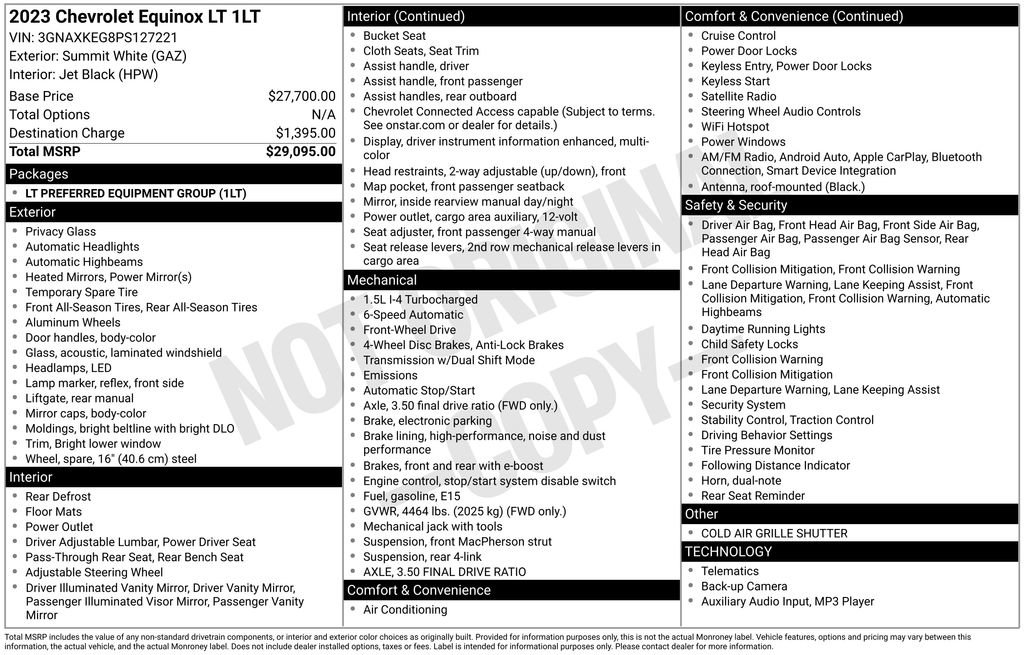 Certified 2023 Chevrolet Equinox LT FWD image 33