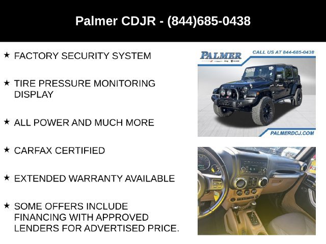 Used 2015 Jeep Wrangler Unlimited Sahara w/ Connectivity Group AWD/4WD image 12