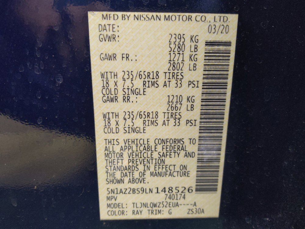 Used 2020 Nissan Murano SV AWD/4WD image 33