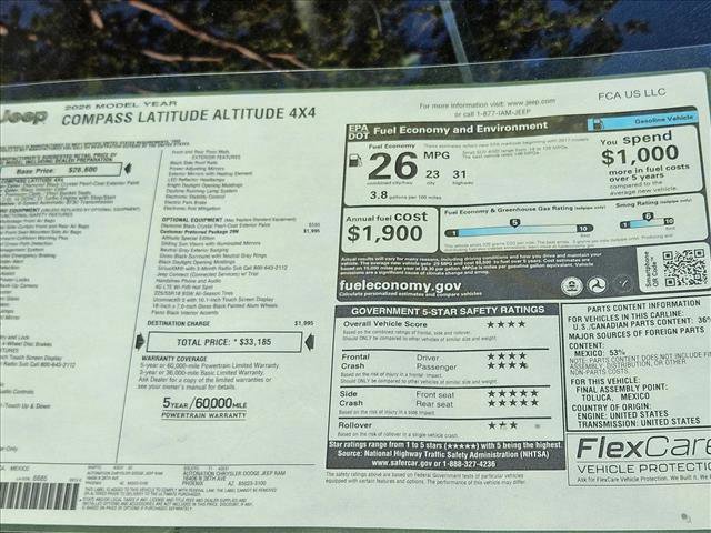New 2026 Jeep Compass Latitude image 17