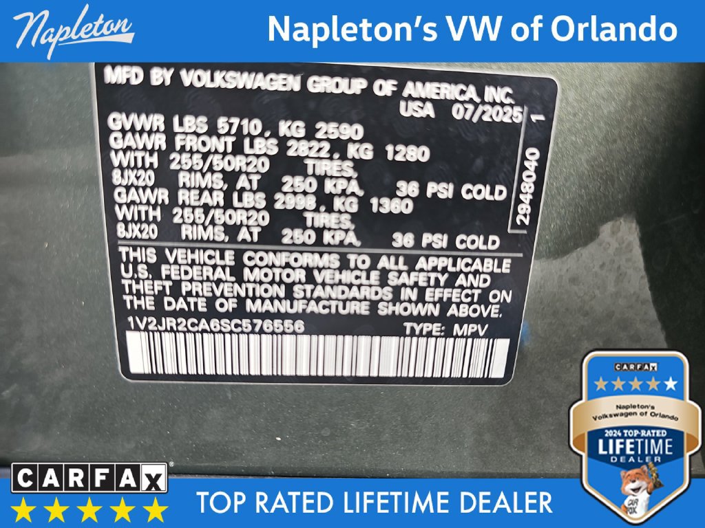 Used 2025 Volkswagen Atlas SE FWD image 37