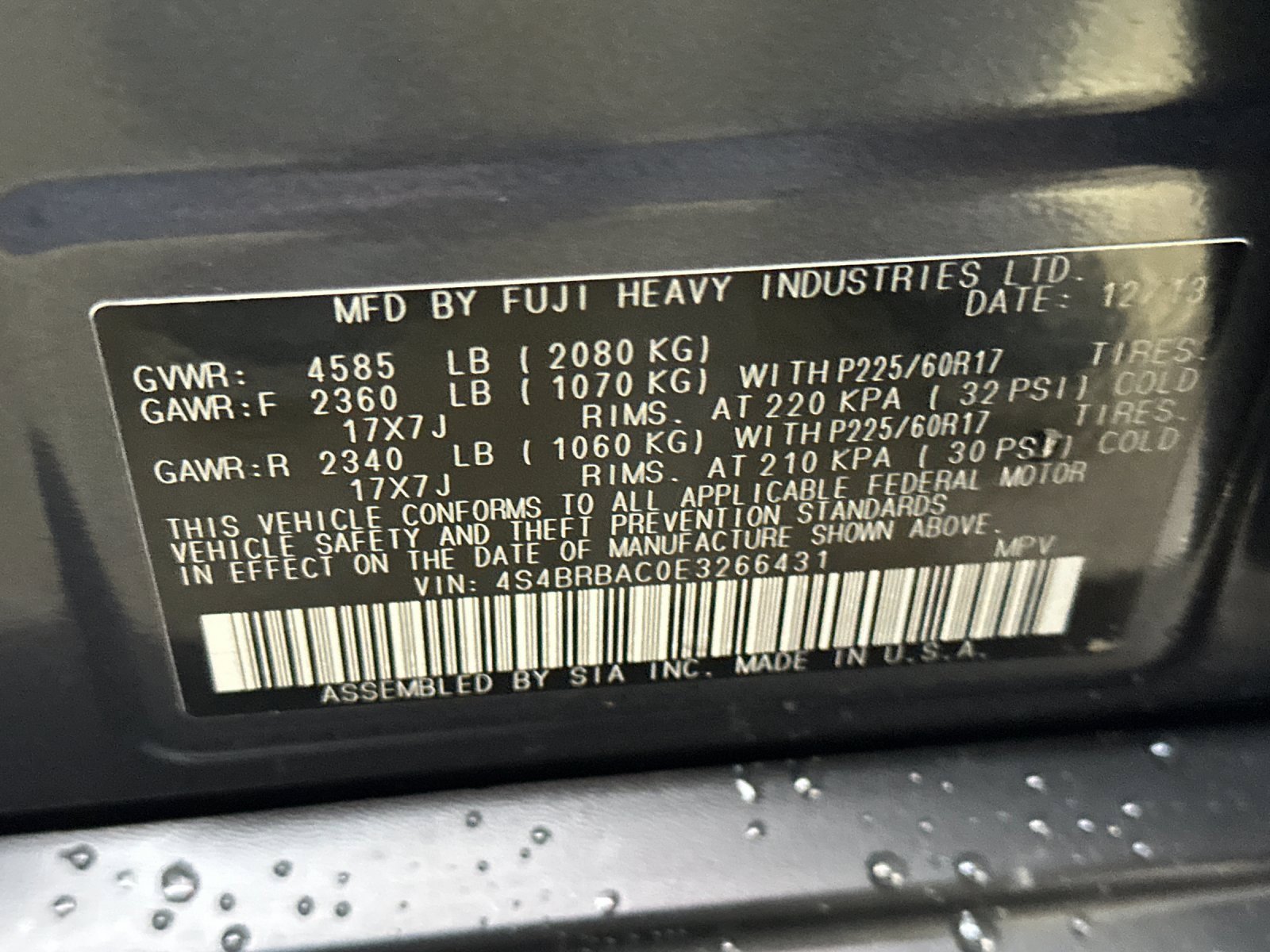 Used 2014 Subaru Outback 2.5i image 26