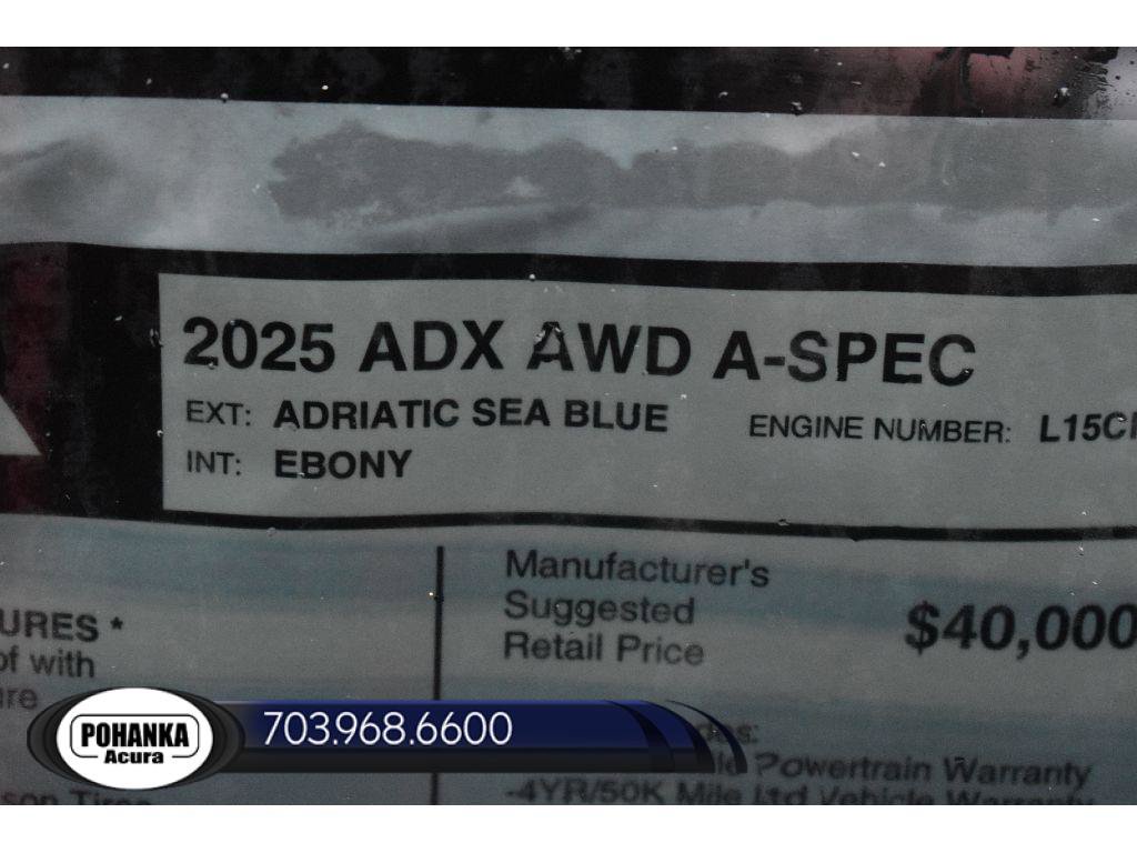 New 2025 Acura ADX A-Spec image 35