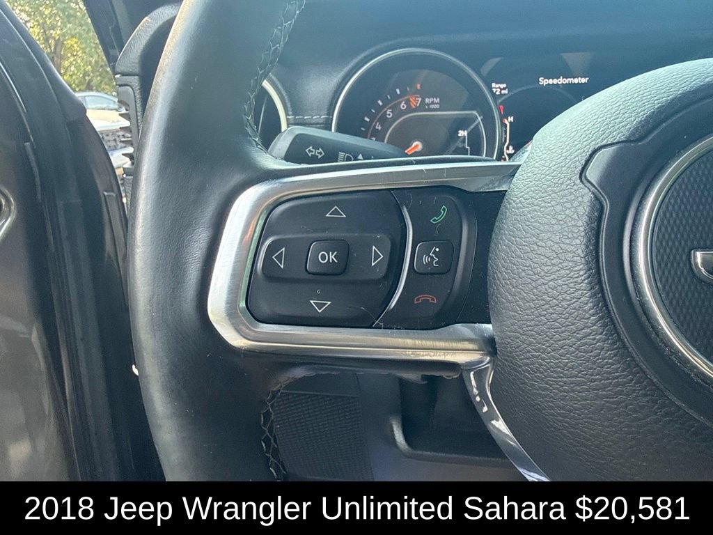 Used 2018 Jeep Wrangler Unlimited Sahara AWD/4WD image 34